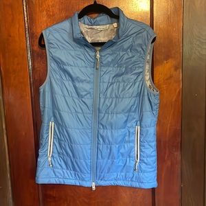 Lightweight Peter Millar vest. Light blue, size M